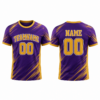 Gold and Purple Crew Neck T-Shirt